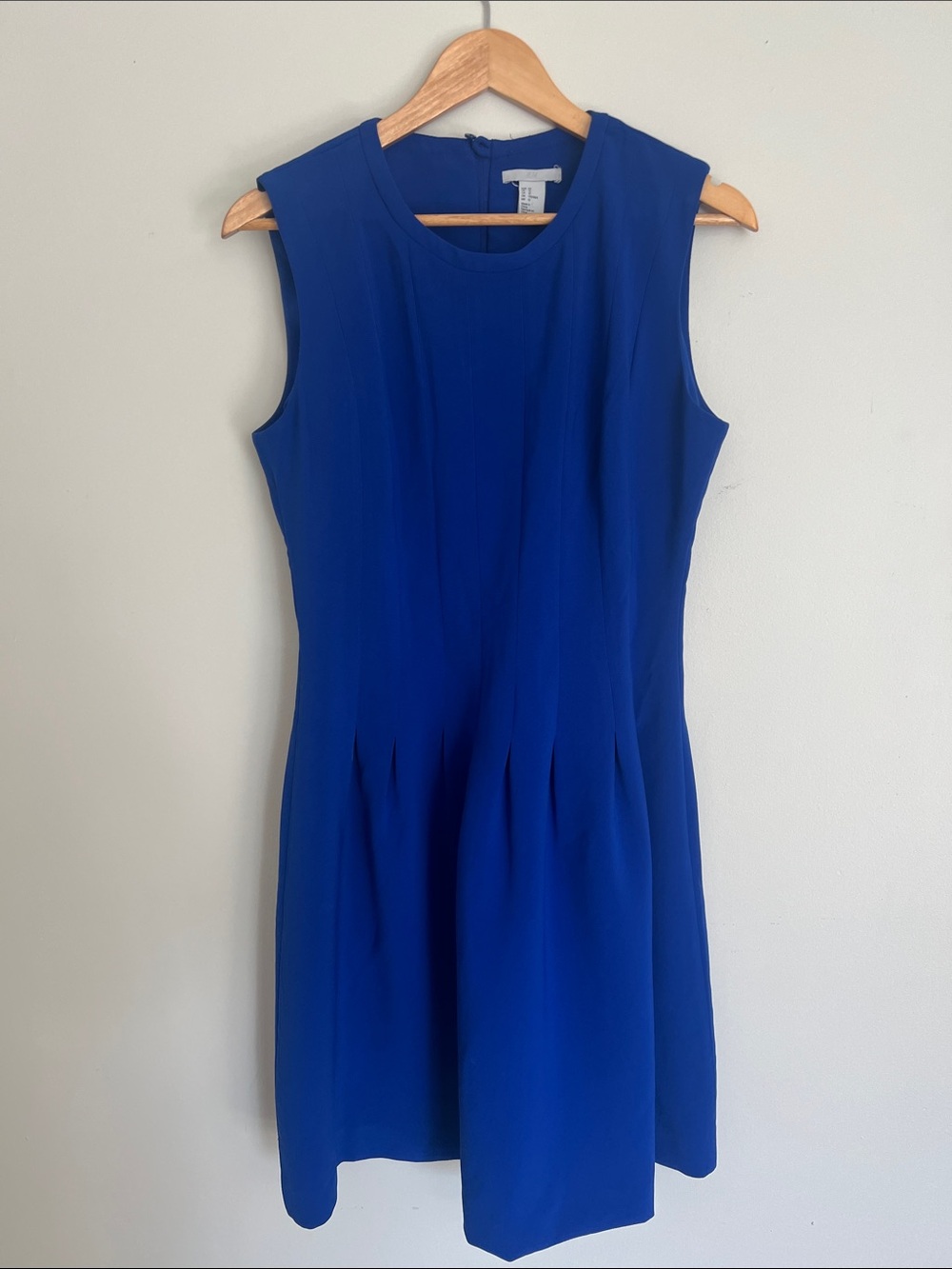 H&M Cobalt Blue Sleeveless Fit & Flare Dress